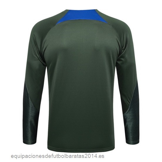 Nuevo Sudadera Entrenamiento Paris Saint Germain 23/24 Verde Baratas
